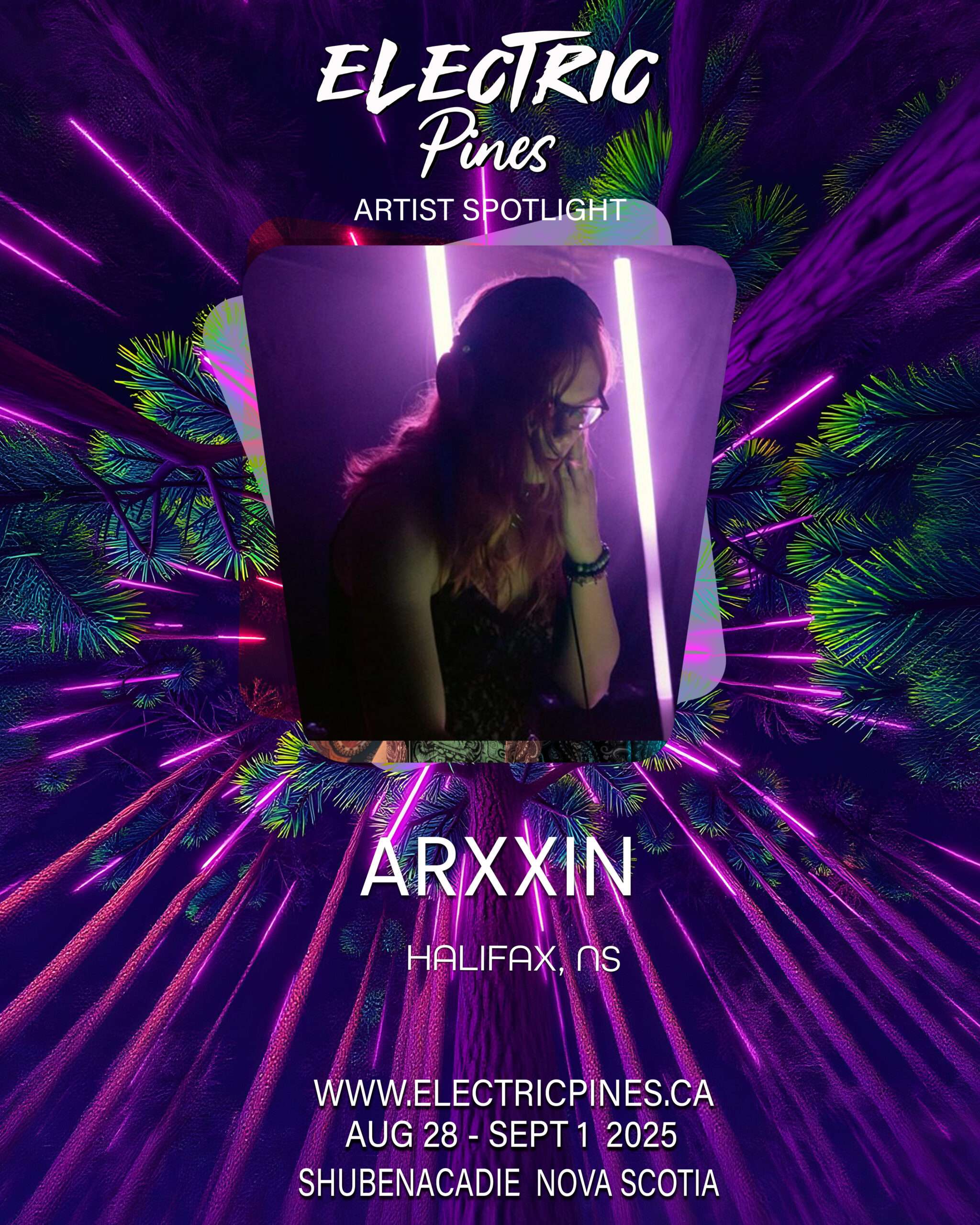 electric pines music festival, electric pines, nova scotia, canada, lineup, artists, electronic, dub, music festival