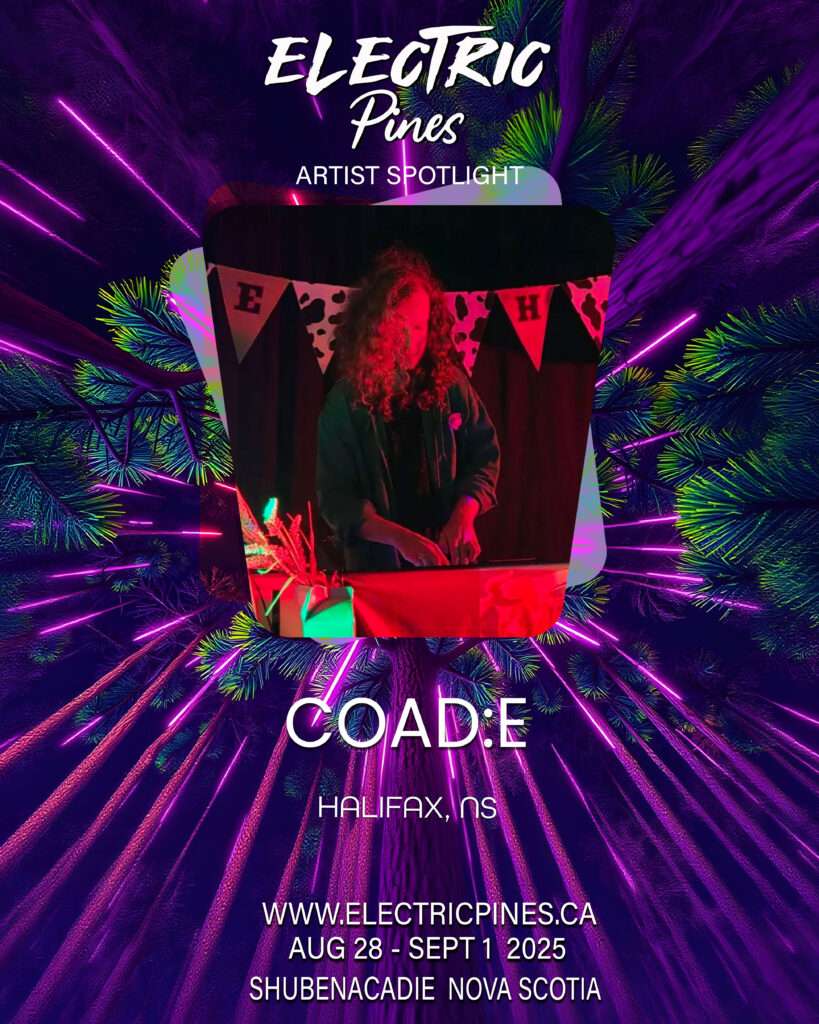 electric pines music festival, electric pines, nova scotia, canada, lineup, artists, electronic, dub, music festival