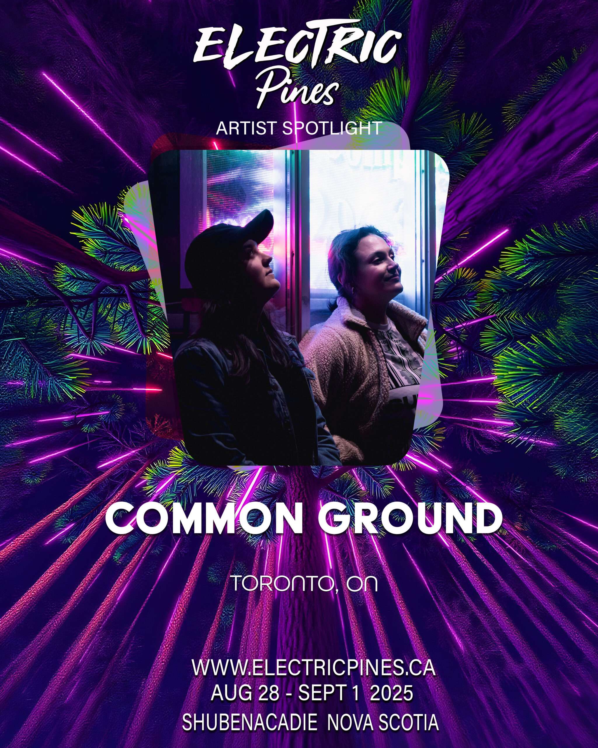 electric pines music festival, electric pines, nova scotia, canada, lineup, artists, electronic, dub, music festival