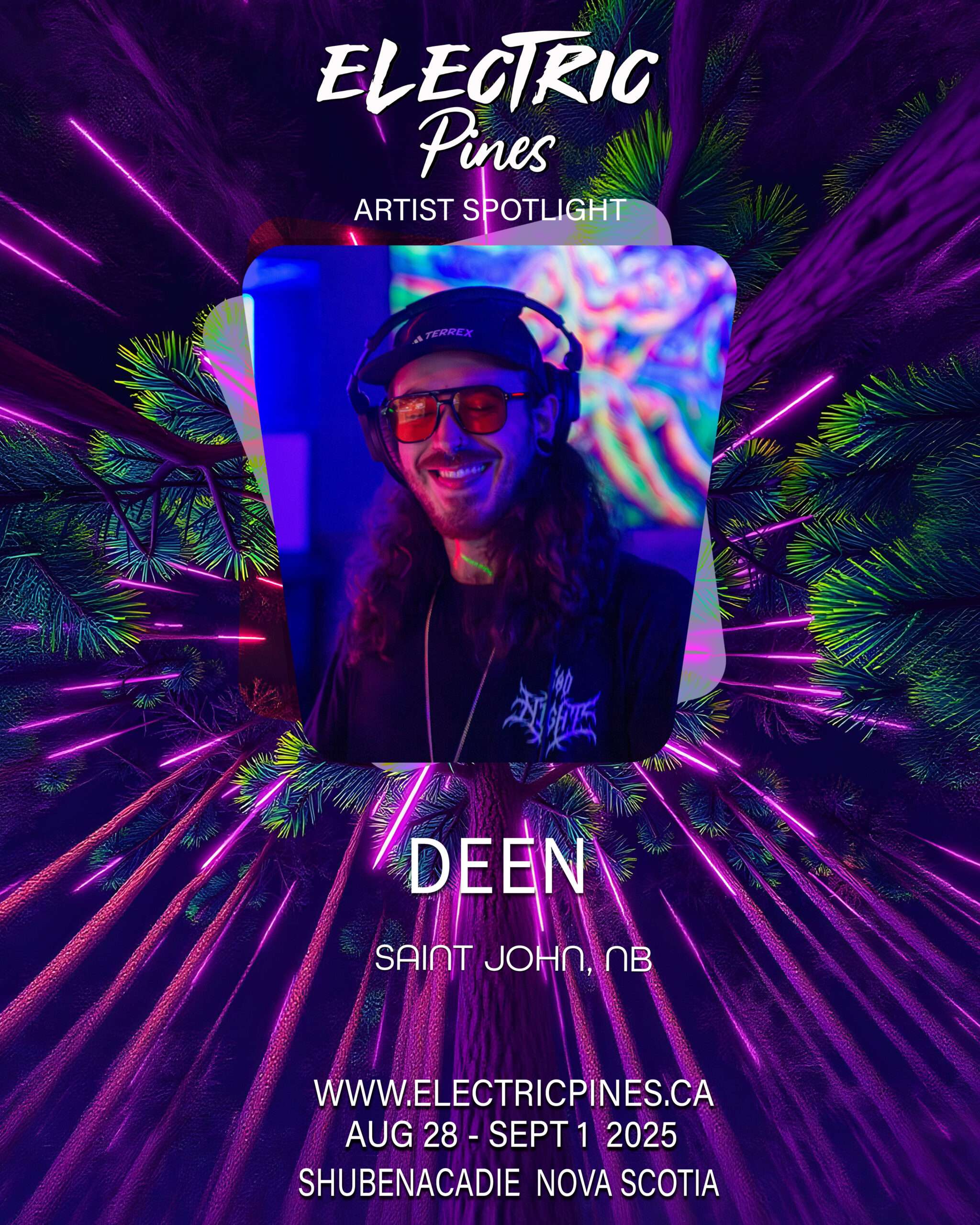 electric pines music festival, electric pines, nova scotia, canada, lineup, artists, electronic, dub, music festival