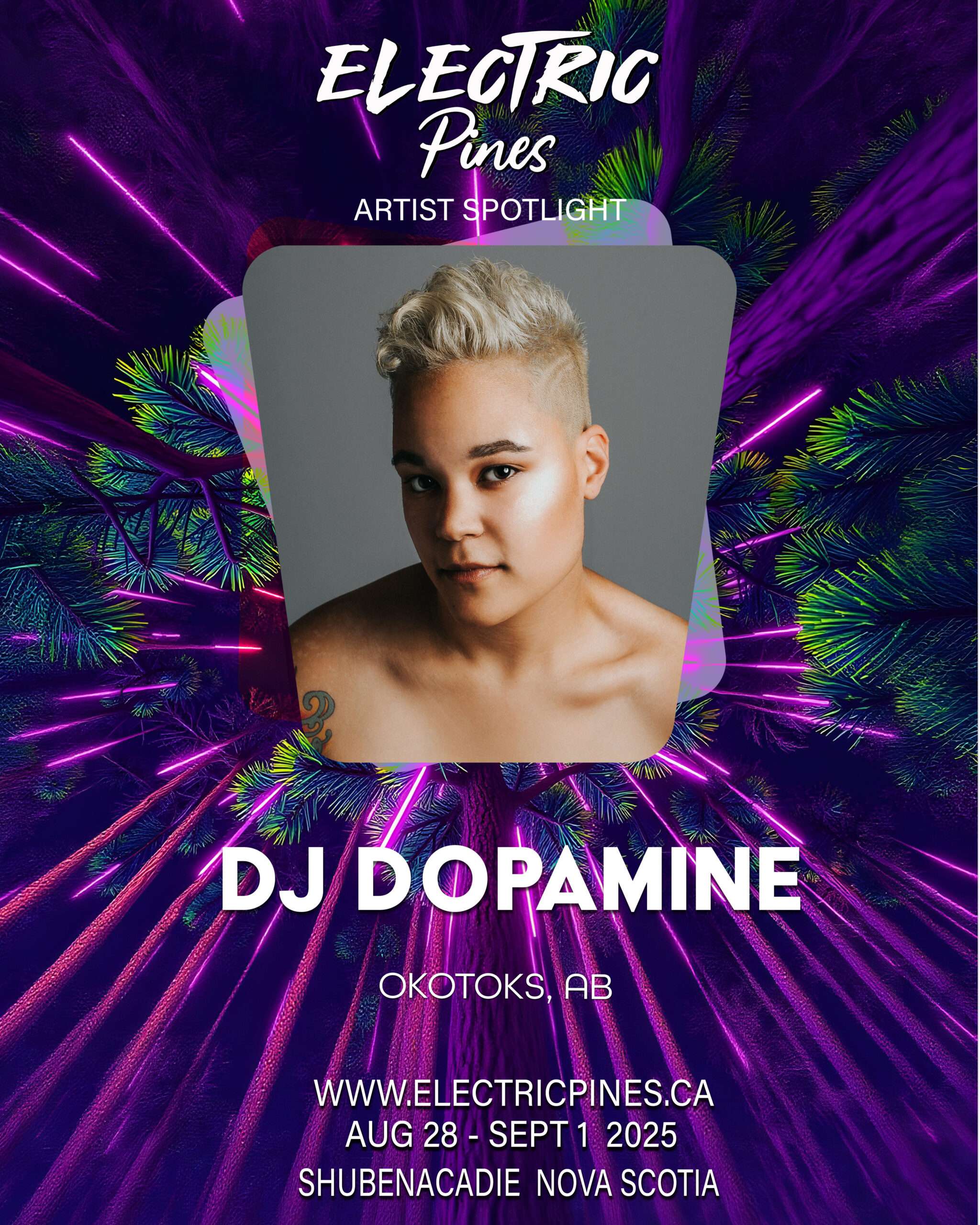 electric pines music festival, electric pines, nova scotia, canada, lineup, artists, electronic, dub, music festival