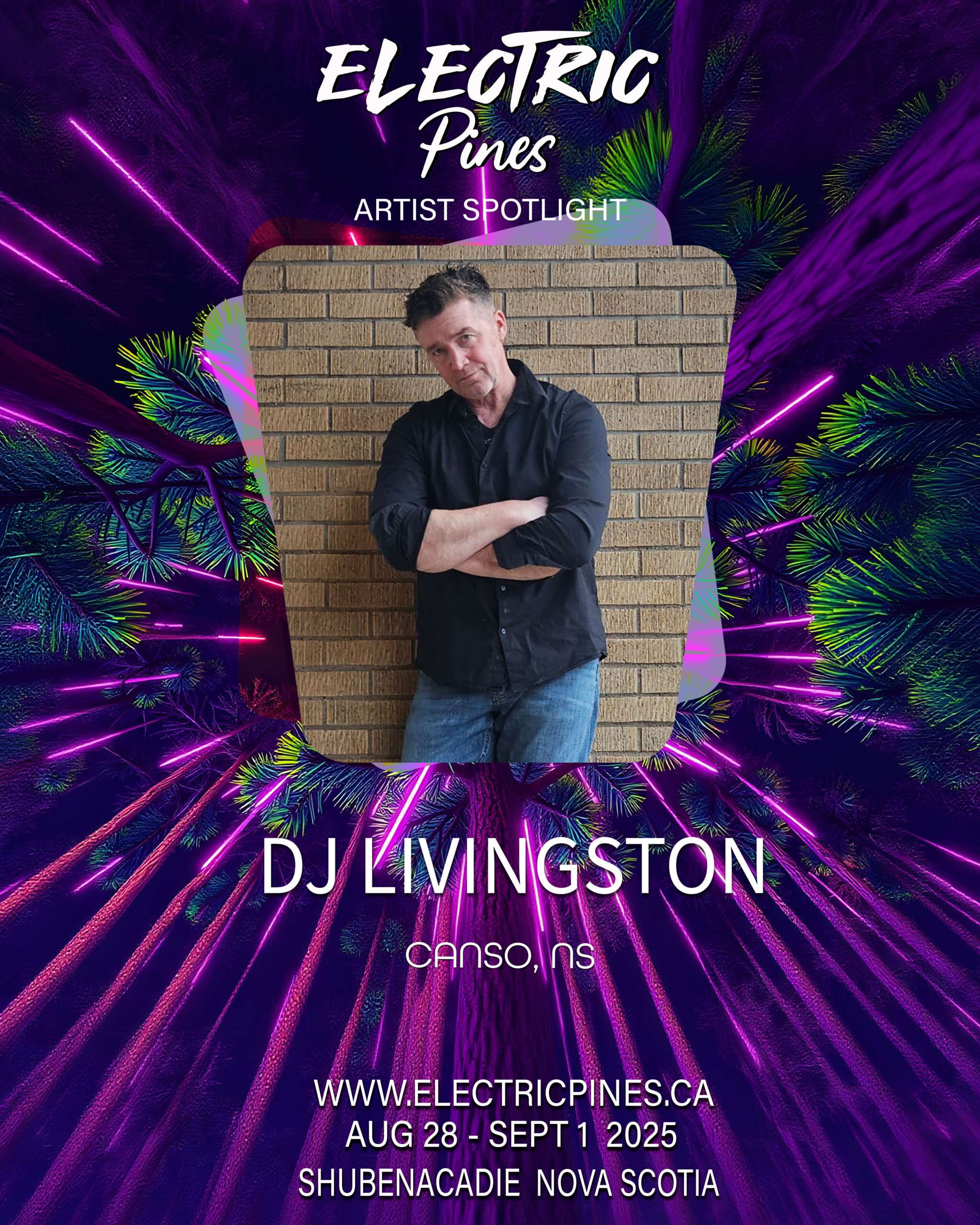 electric pines music festival, electric pines, nova scotia, canada, lineup, artists, electronic, dub, music festival