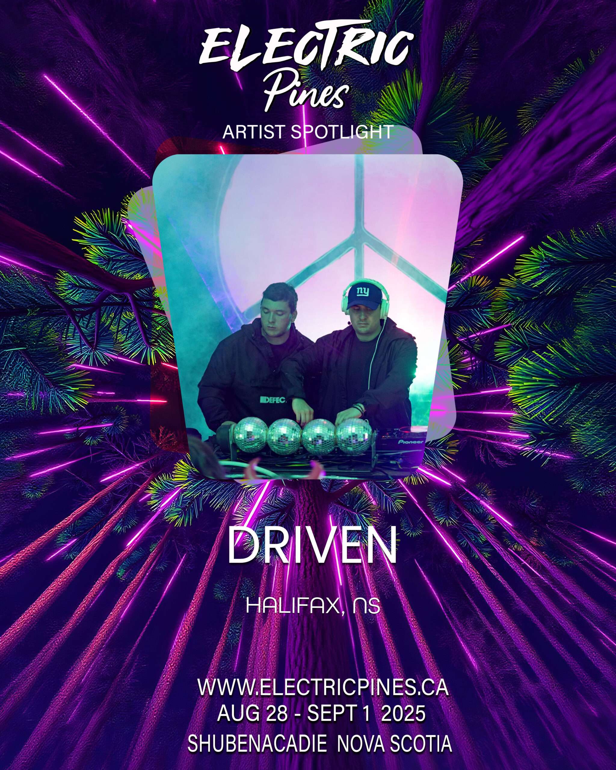 electric pines music festival, electric pines, nova scotia, canada, lineup, artists, electronic, dub, music festival