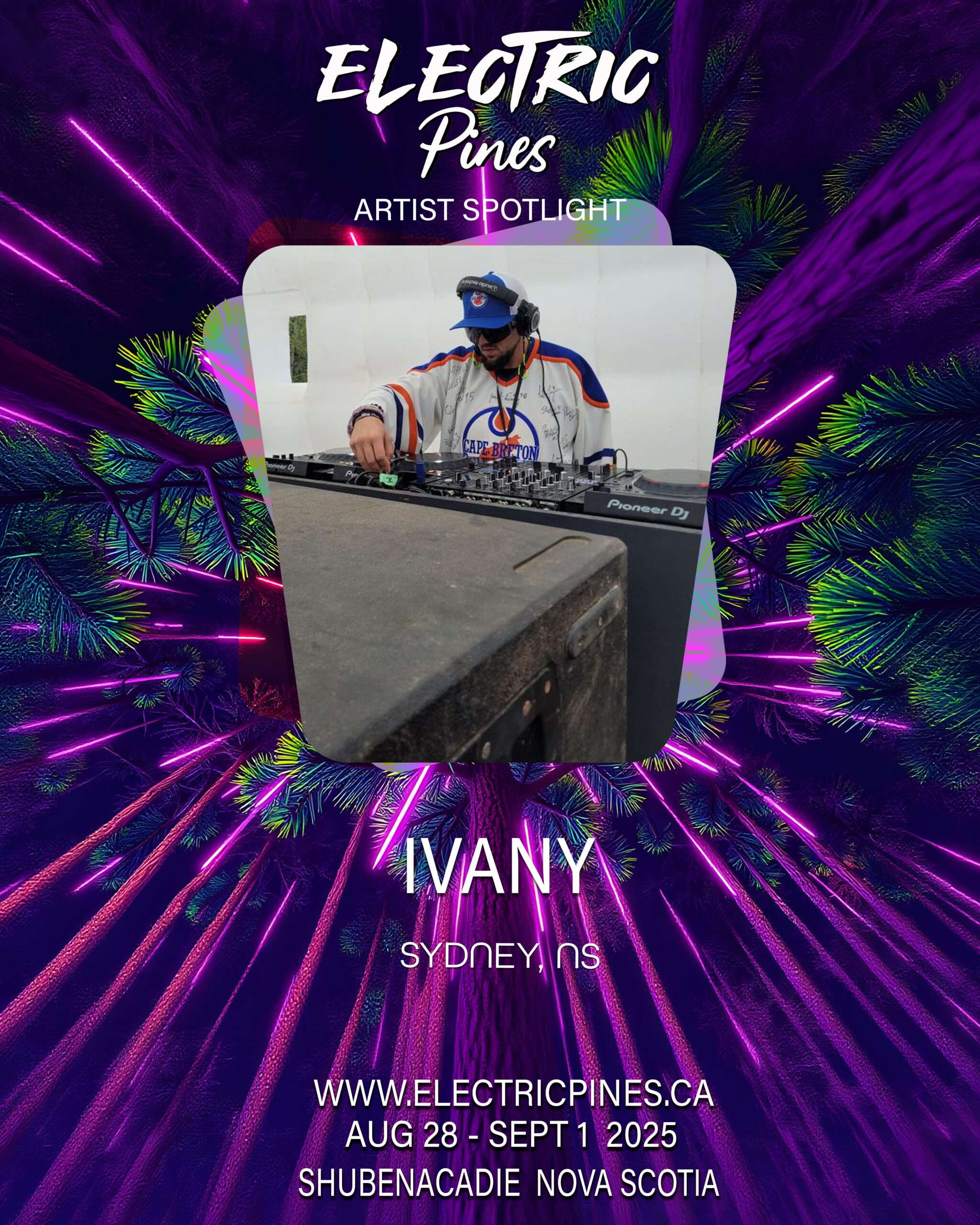 electric pines music festival, electric pines, nova scotia, canada, lineup, artists, electronic, dub, music festival