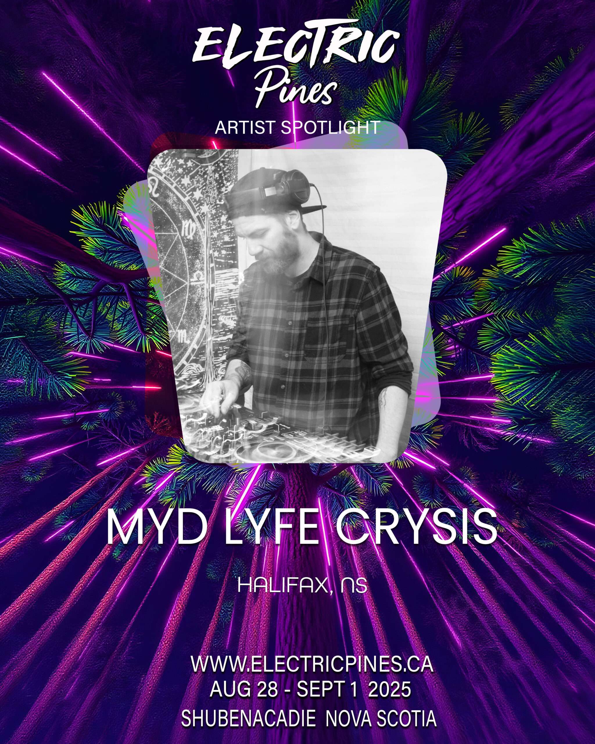 electric pines music festival, electric pines, nova scotia, canada, lineup, artists, electronic, dub, music festival