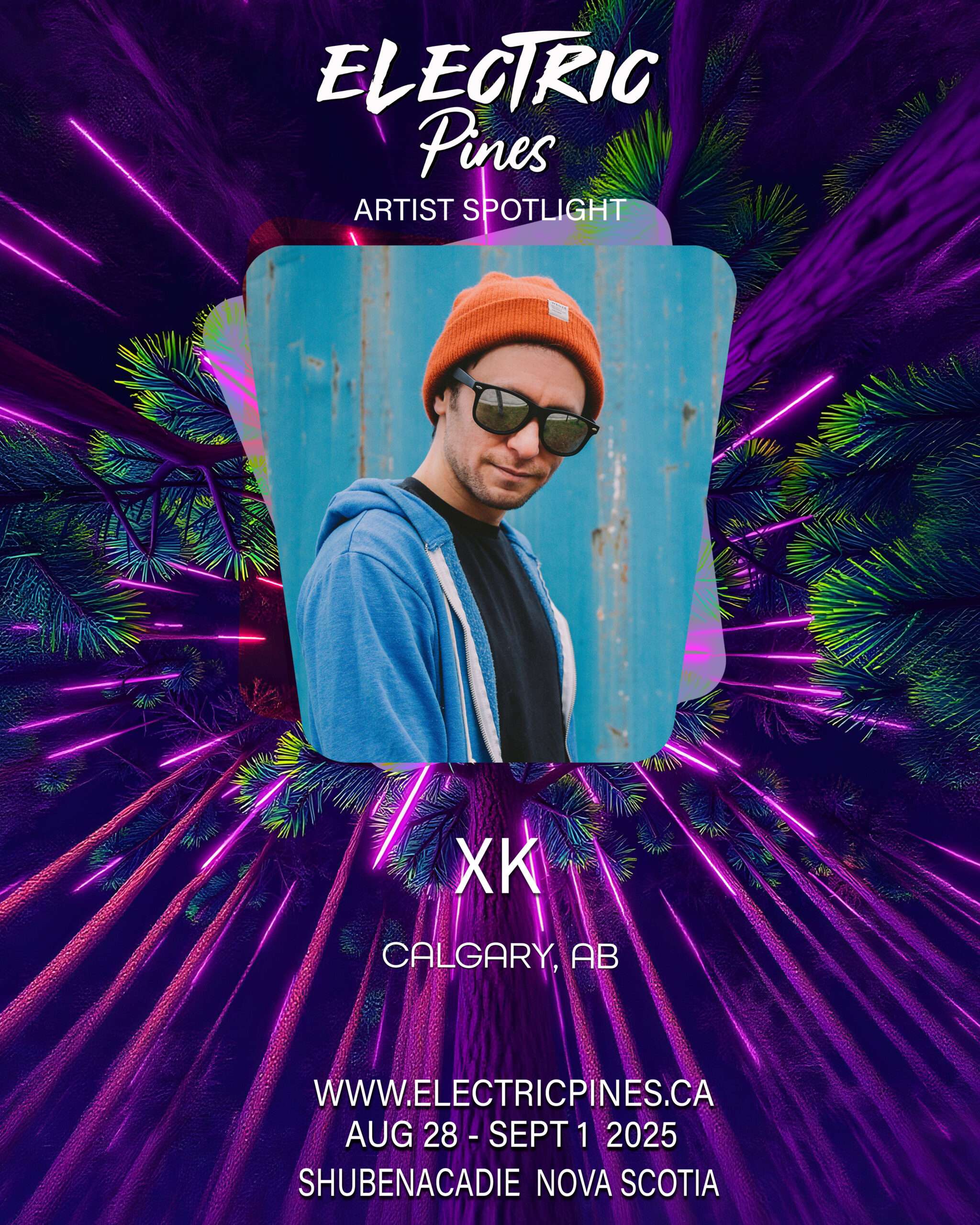 electric pines music festival, electric pines, nova scotia, canada, lineup, artists, electronic, dub, music festival