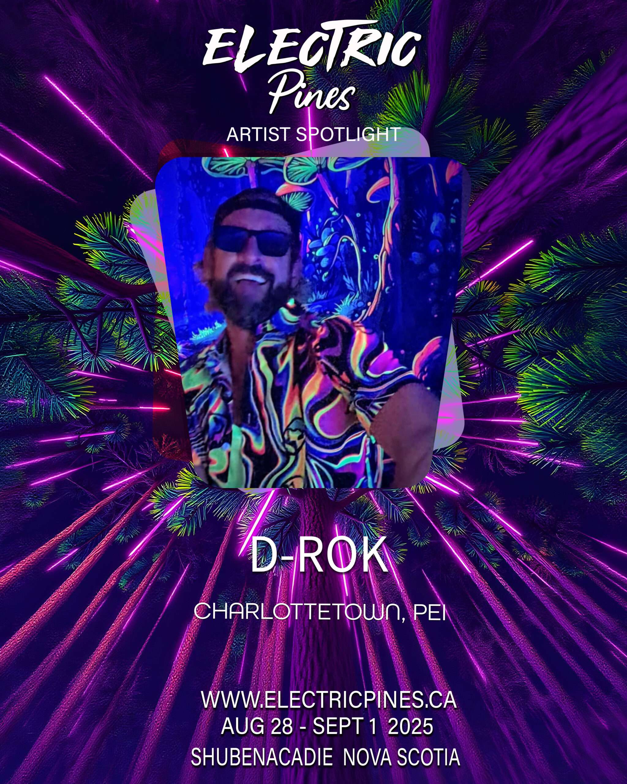 electric pines music festival, electric pines, nova scotia, canada, lineup, artists, electronic, dub, music festival